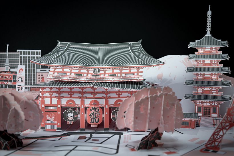 Viaje de ensueño- Escaparates de papel 2