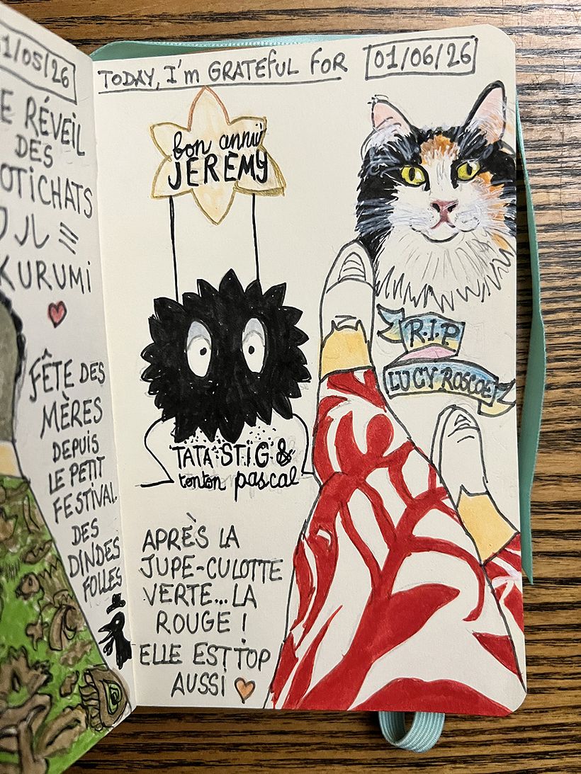 Carnet de gratitude : June 2026 sketchbook 1