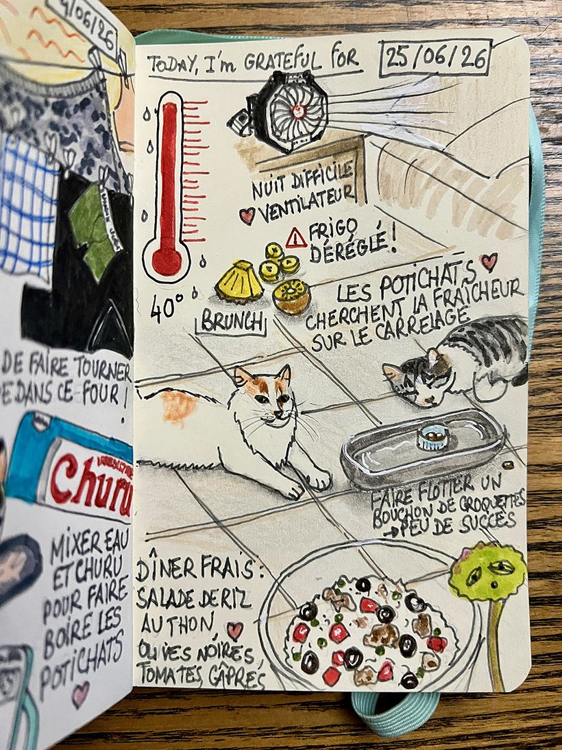 Carnet de gratitude : June 2026 sketchbook 1