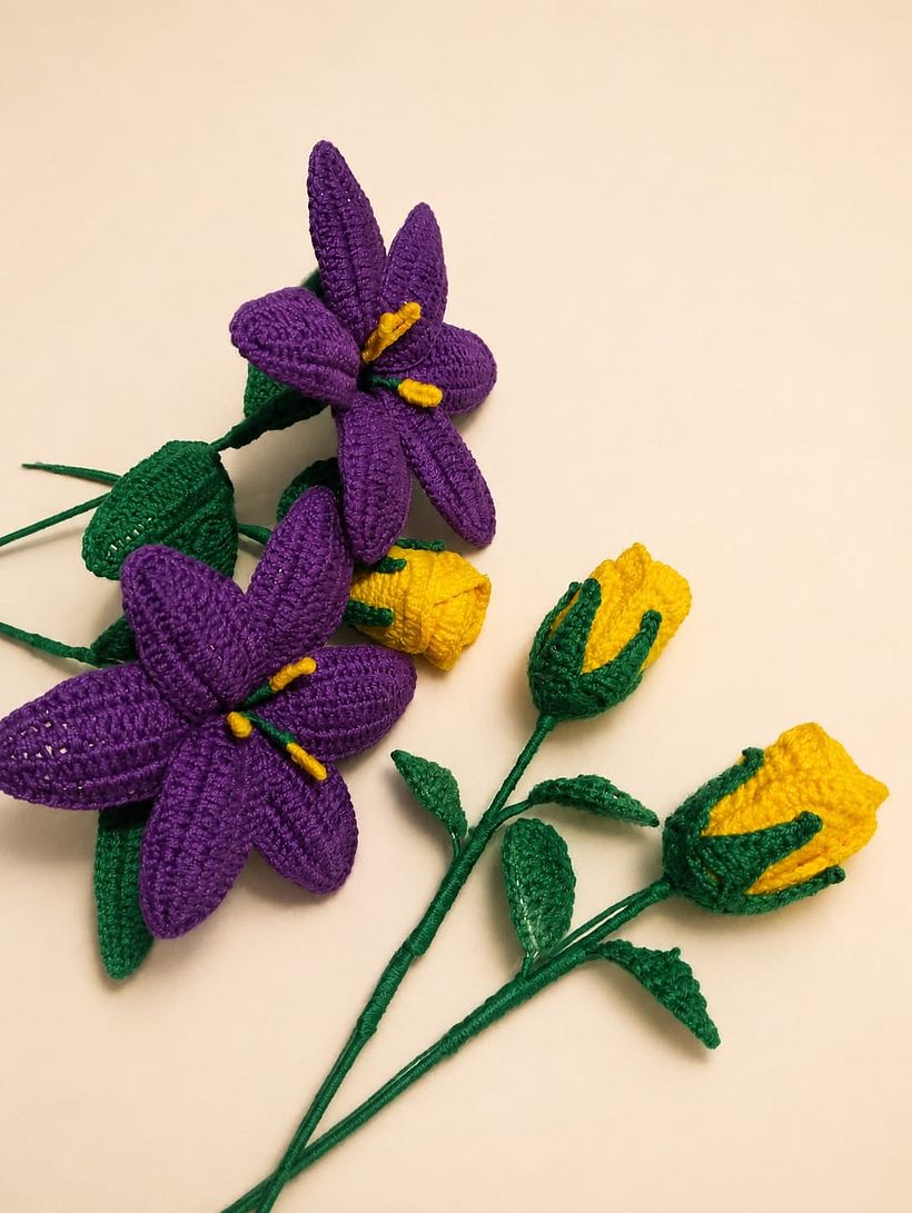 Florecer Puntada a Puntada: Creación de una colección de flores a crochet 1