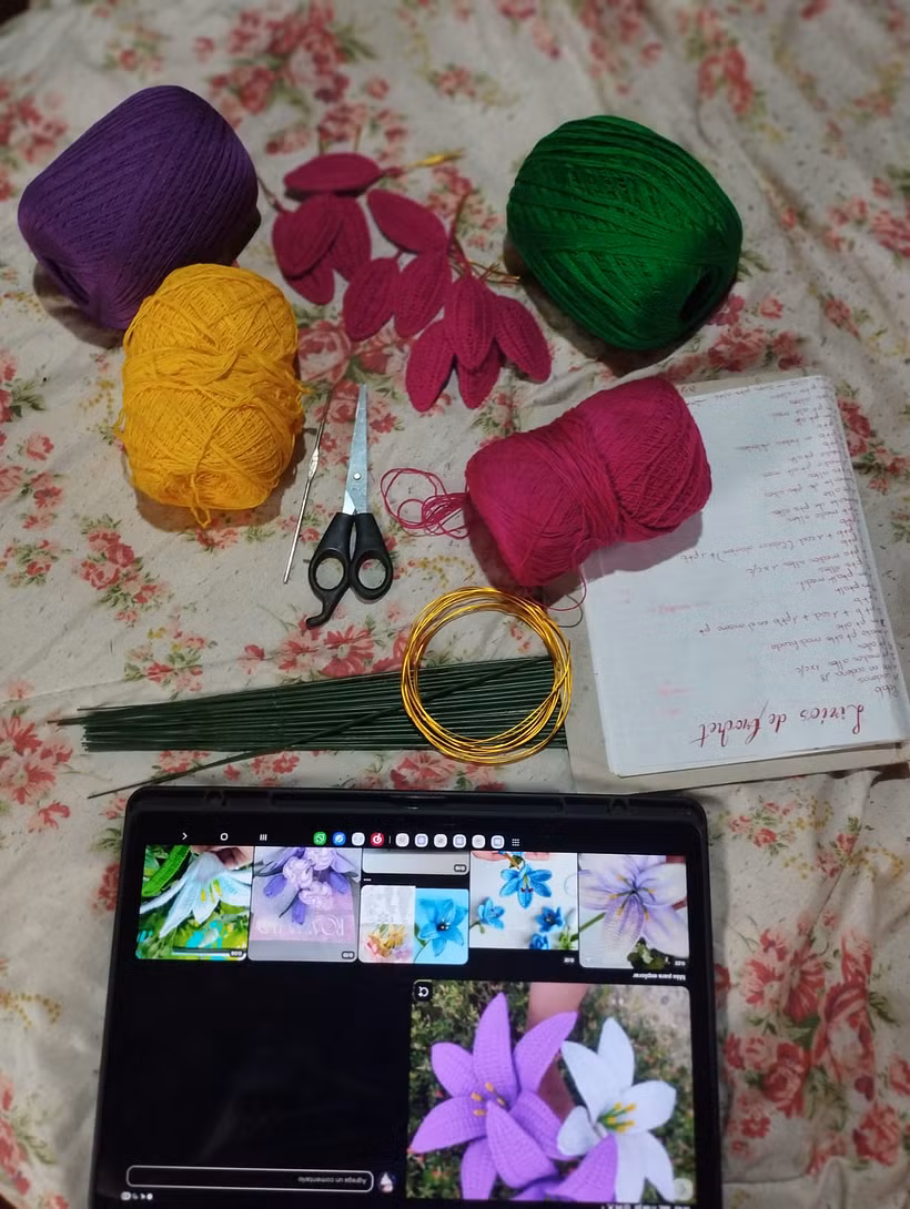 Florecer Puntada a Puntada: Creación de una colección de flores a crochet 1