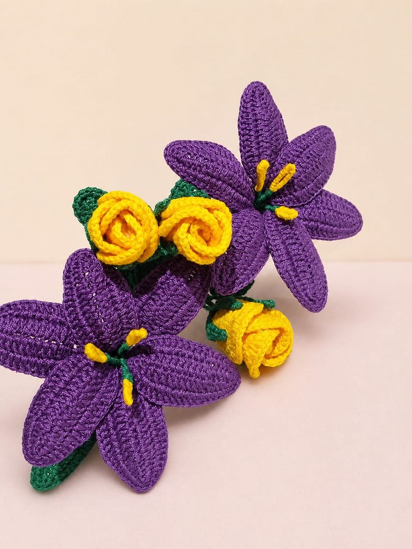 Florecer Puntada a Puntada: Creación de una colección de flores a crochet 1