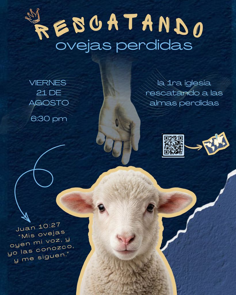 Flyer de invitacion a actividad juvenil 1