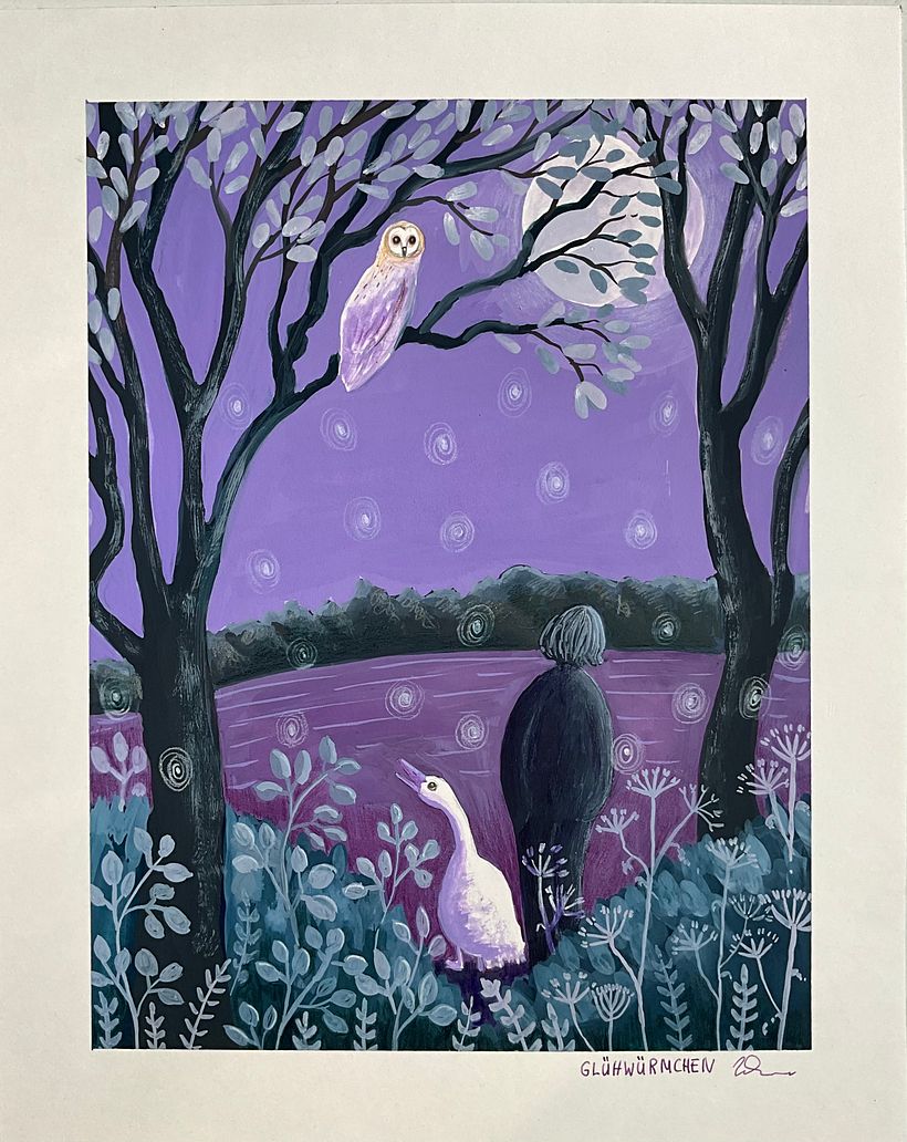 Geschichte einer Freundschaft/ Illustration mit Gouache 1