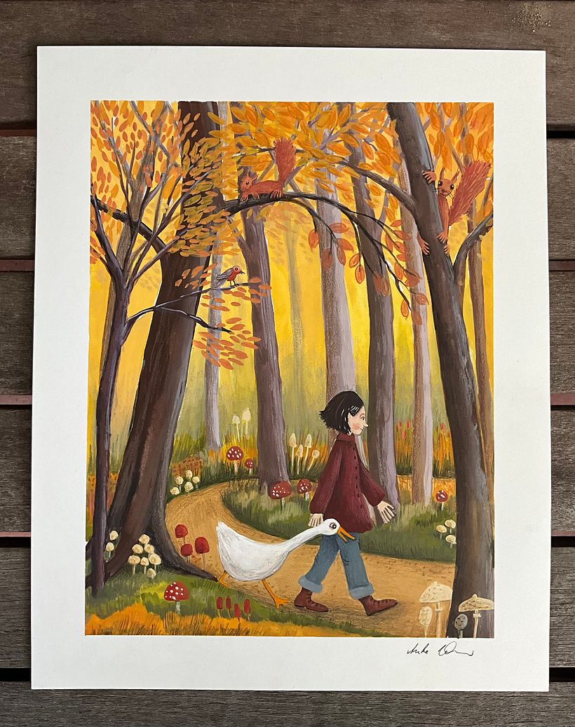 Geschichte einer Freundschaft/ Illustration mit Gouache 1