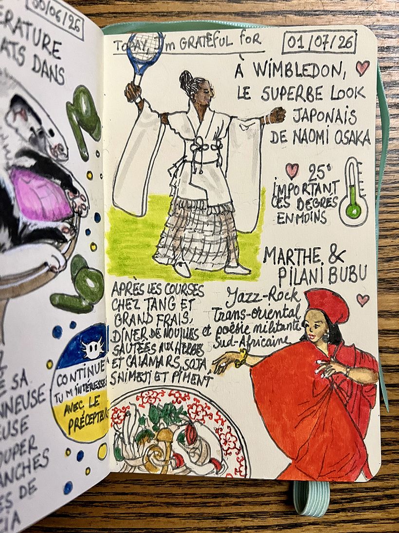 Carnet de gratitude : July 2026 sketchbook 1
