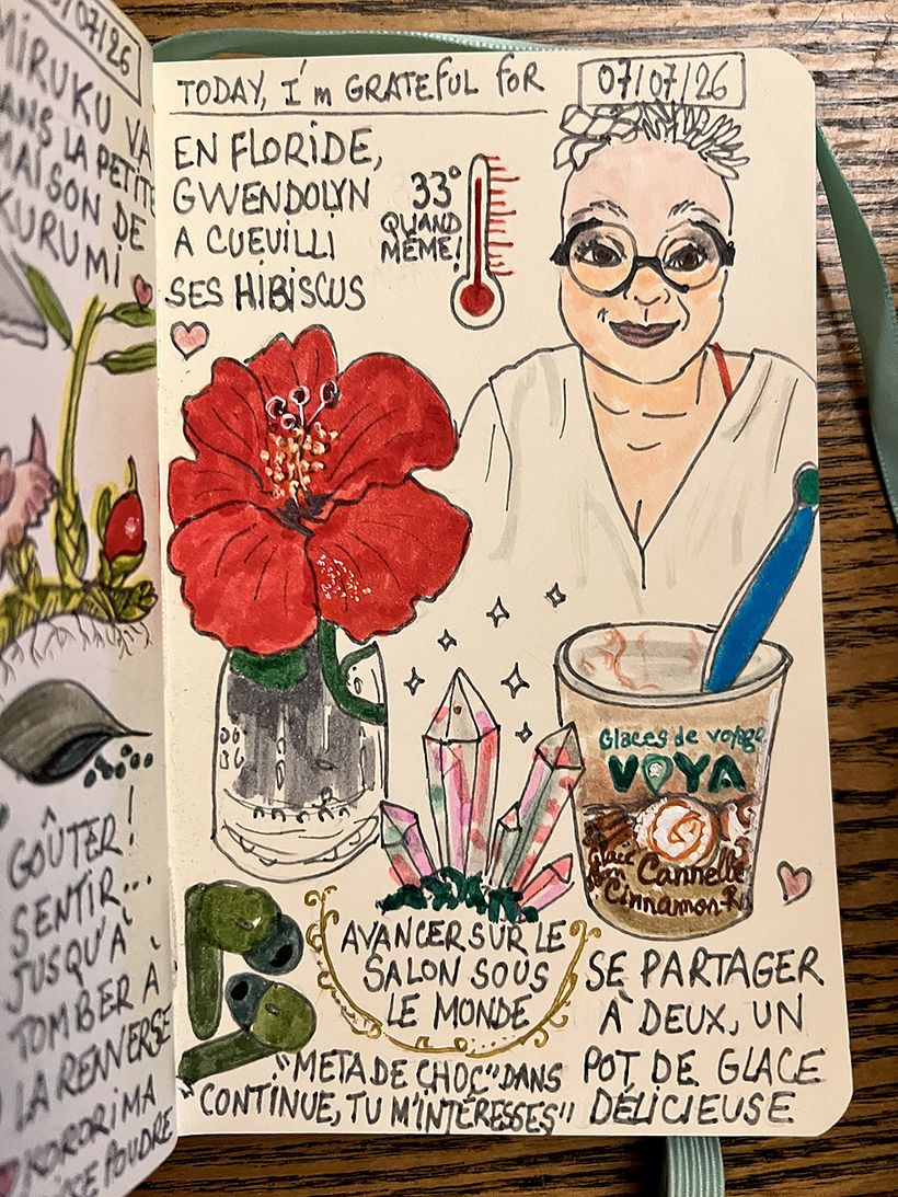 Carnet de gratitude : July 2026 sketchbook 1