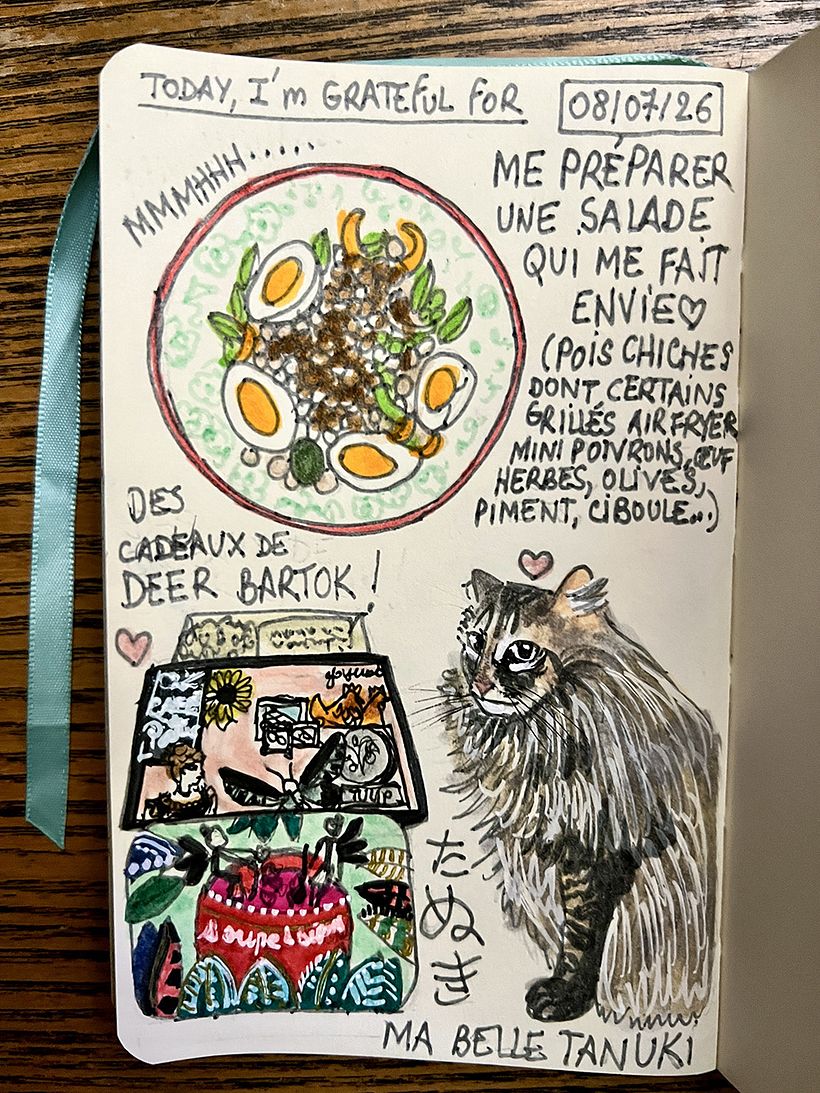 Carnet de gratitude : July 2026 sketchbook 1