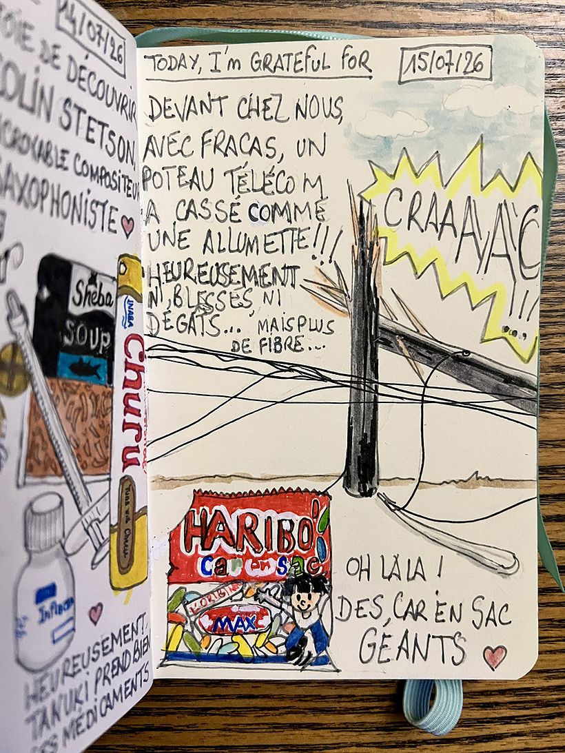 Carnet de gratitude : July 2026 sketchbook 1