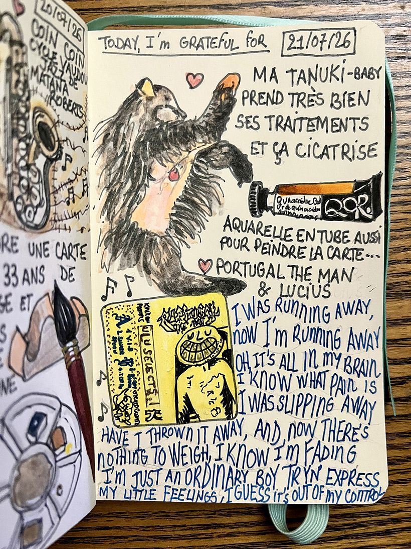 Carnet de gratitude : July 2026 sketchbook 1