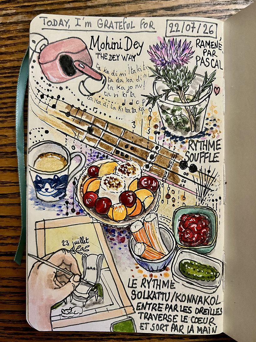 Carnet de gratitude : July 2026 sketchbook 1