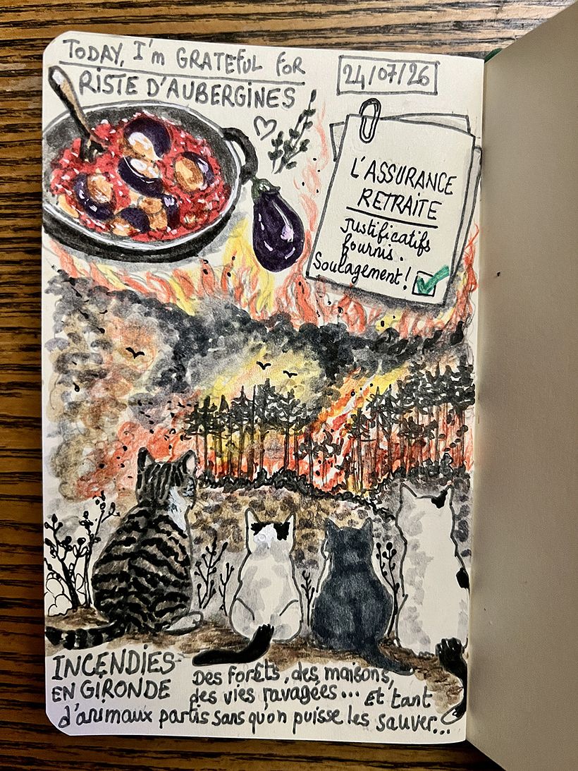 Carnet de gratitude : July 2026 sketchbook 1