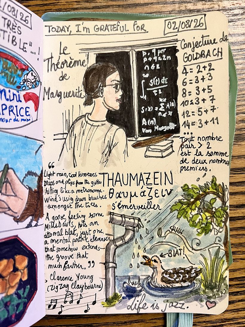 Carnet de gratitude : August 2026 sketchbook 1