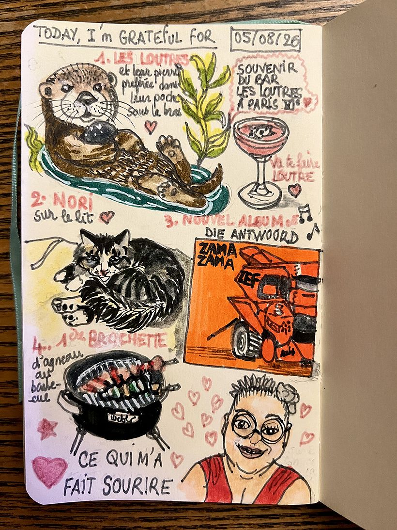 Carnet de gratitude : August 2026 sketchbook 1