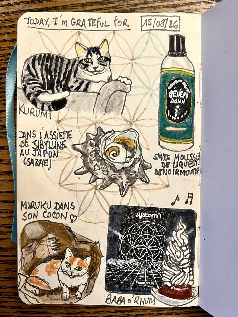 Carnet de gratitude : August 2026 sketchbook 1