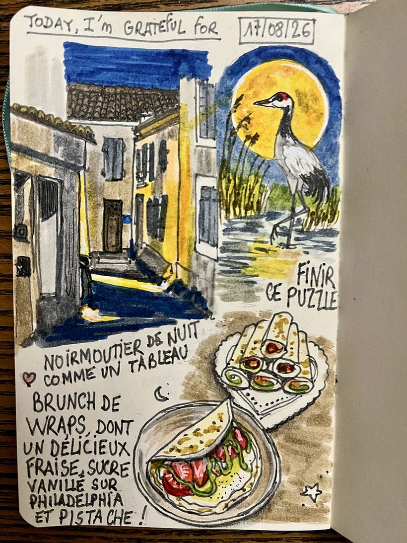 Carnet de gratitude : August 2026 sketchbook 1