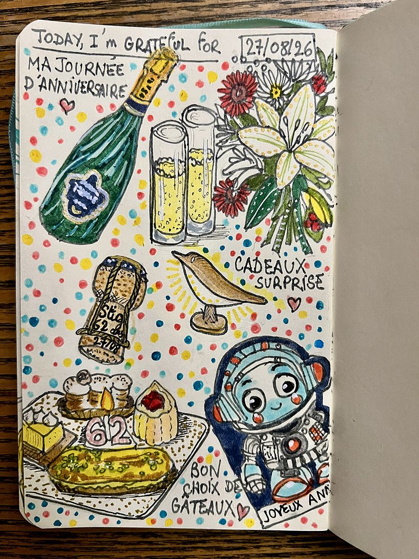 Carnet de gratitude : August 2026 sketchbook 1