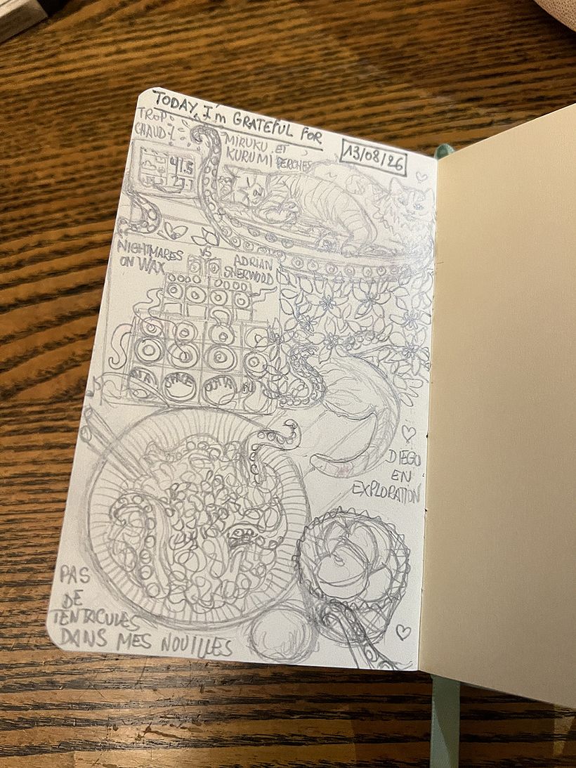 Carnet de gratitude : August 2026 sketchbook 1