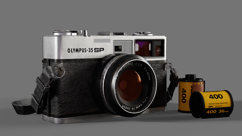 Olympus 35 SP - Hero Prop - Game Asset 1