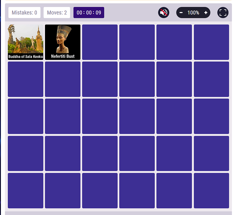 MATCHED | Memory Game 1