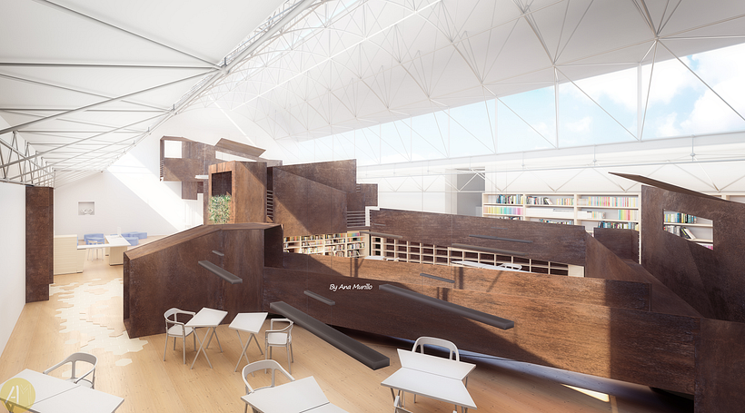Remodelación de la biblioteca de la Universidad Nebrija | Domestika