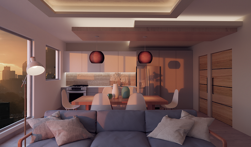 Mi Proyecto del curso: Render de interiores con SketchUp y V-Ray Next ...