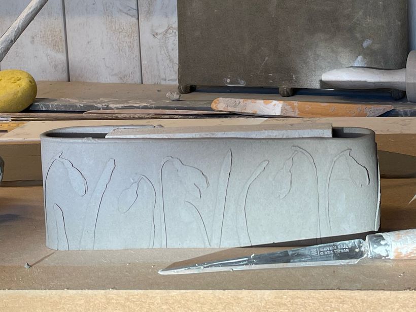 My project for course: Stamp Making for Textured Pottery | Domestika