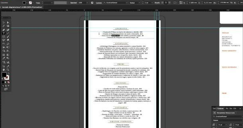 Illustrator tutorial: how to design a restaurant menu | Domestika