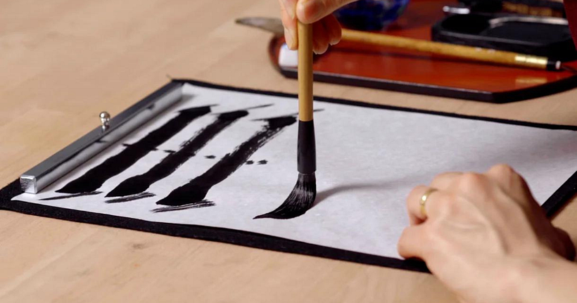 Japanese Calligraphy Tutorial: 4 Basic Lines for Beginners | Domestika