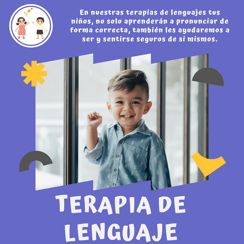 Terapia de lenguaje para niños. | Domestika
